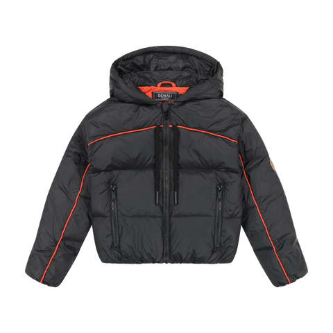 Piped Bomber- Black/red