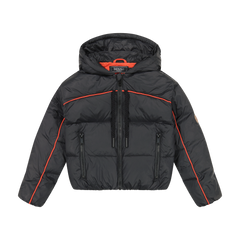 Piped Bomber- Black/red