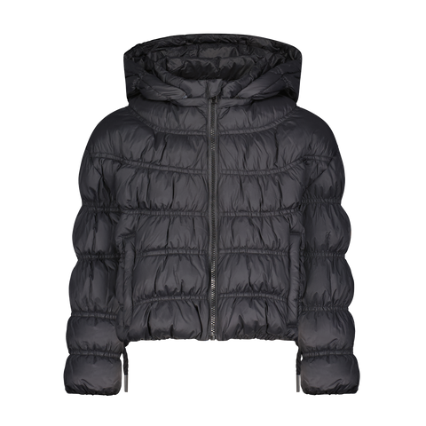 Ruched Bomber - Black