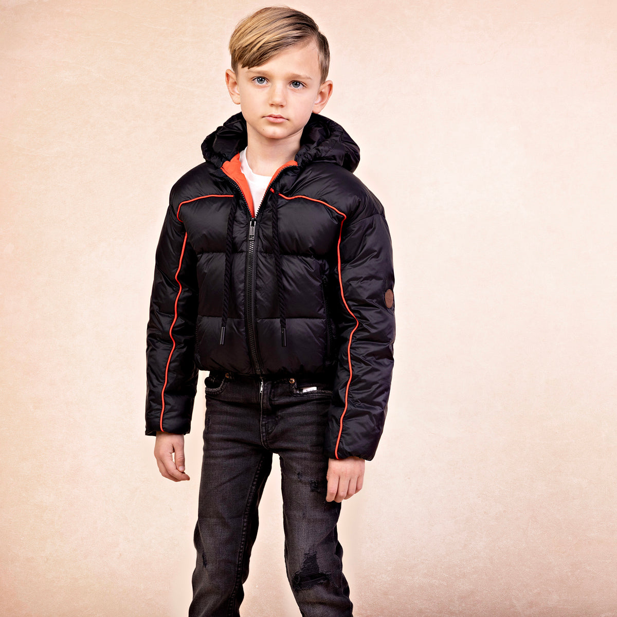 Piped Bomber- Black/red - Denali Outerwear