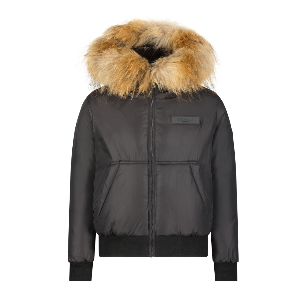 Boys Kangaroo Bomber - Black
