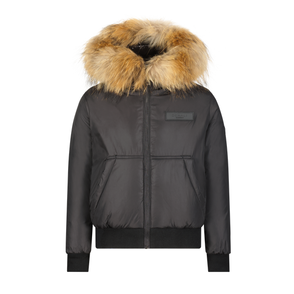 Boys Kangaroo Bomber - Black