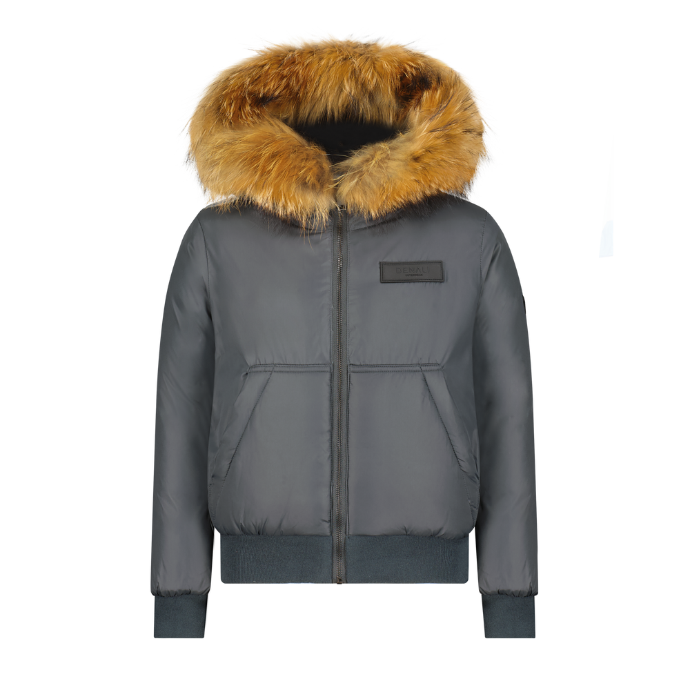 Boys Kangaroo Bomber - Pine Green