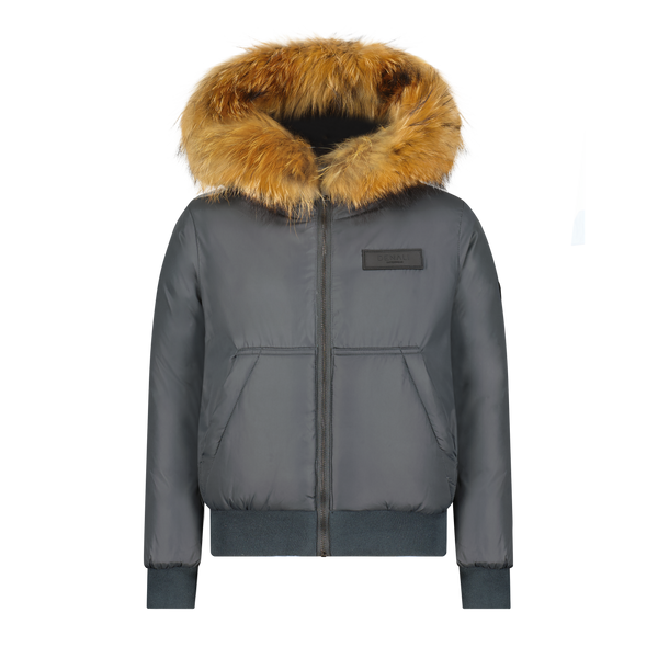 Boys Kangaroo Bomber - Pine Green