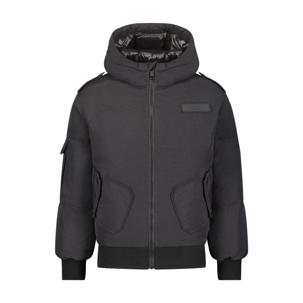 Boys Bomber with pocket details - Black