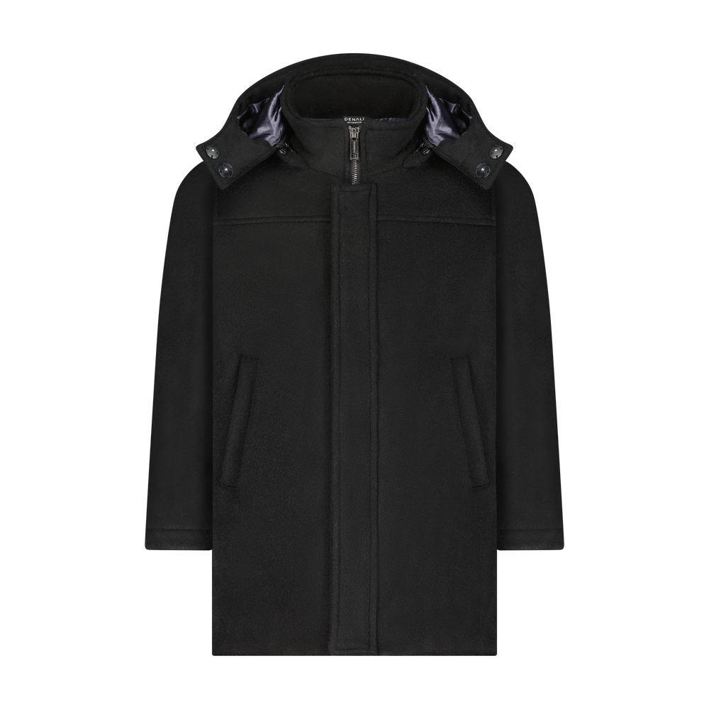 Boys Wool Coat - Black