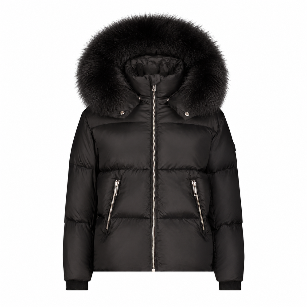 Teen Classic Jacket- With Fur - Black
