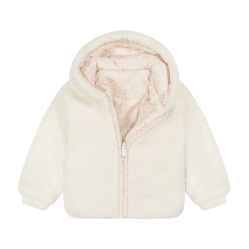 Teddy Bomber - Cream/Leopard
