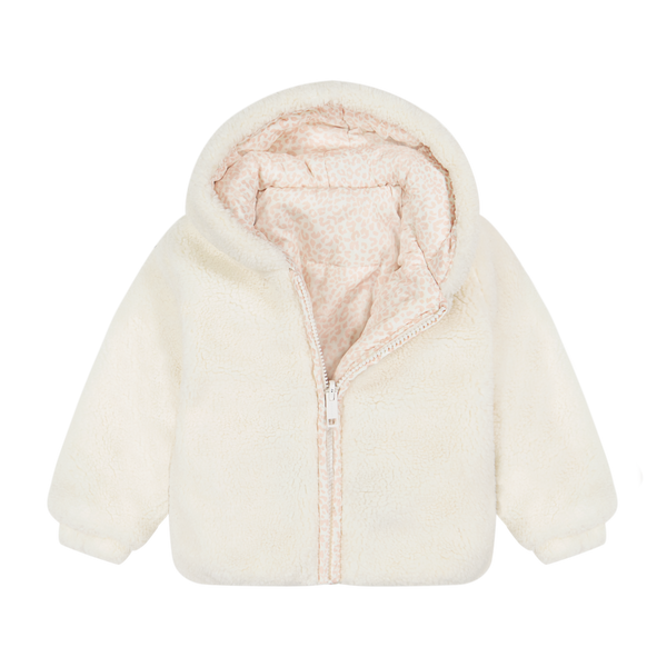 Teddy Bomber - Cream/Leopard